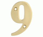 NUMERO LATON PULIDO 50mm Nº9