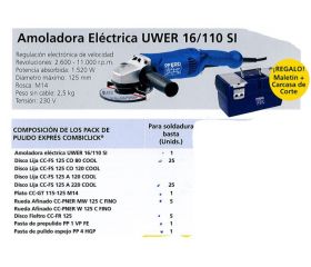 PACK UWER16/110+CCPULIDO EXPRES+MALETA PFERD