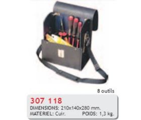 MALETA HERRAMIENTAS CUERO 307.118 HECO