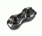 SUJETACABLE PLANO DOBLE 6mm CINCADO