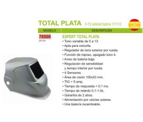 PANTALLA SOLDAR ELECTRONICA 5/13 100X53 TOTAL PLATA