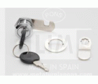 CERRADURA BUZON NIQUEL 20X20+ 2 LENGUETAS