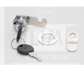 CERRADURA BUZON NIQUEL 20X20+ 2 LENGUETAS