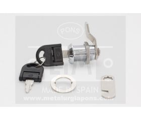 CERRADURA BUZON NIQUEL 20mm DIAX25mm LONG 610/4056