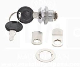 CERRADURA BUZON NIQUEL 20X16+ 2 LENGUETAS
