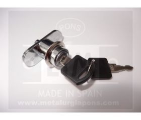 CERRADURA PULSADOR P/CORREDERA CROMADA 610/4058I