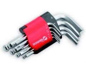 JGO 9 LLAVES ALLEN P/BOLA CORTA CROMADA 1,5-10mm