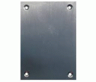 PLACA 80X80mm CIEGA INOX SATINADO