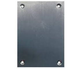 PLACA 80X80mm CIEGA INOX SATINADO