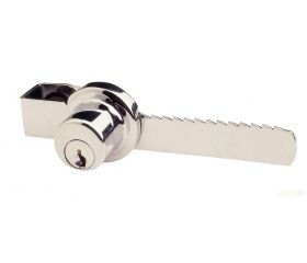 CERRADURA CROMADA 155/110mm PUERTA CRISTAL