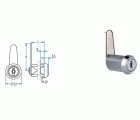 CERRADURA CROM 135M 180º 32mm LONG C40