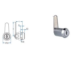 CERRADURA CROM 135M 180º 32mm LONG C40