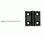 BISAGRA ATORNILLABLE 50X50 9050 ZAMAK NEGRO