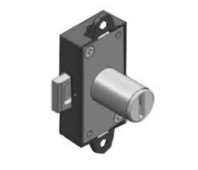CERRADURA REV 968 16,5 DCH E15 PLAST NEGRA
