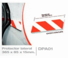 PROTECTOR LATERAL 365X85X15mm ROJO/BLANCO