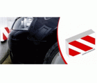 PROTECTOR FRONTAL 295X195X40mm ROJO/BLANCO