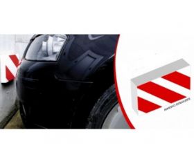 PROTECTOR FRONTAL 295X195X40mm ROJO/BLANCO