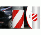 PROTECTOR ESTRIADO COLUMNA 390X320X10mm ROJO/BLANC