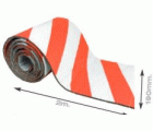 ROLLO PROTECTOR 190X2000mm ROJO/BLANCO