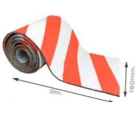 ROLLO PROTECTOR 190X2000mm ROJO/BLANCO