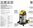 ASPIRADOR 30L 1600w SOL/LIQ SXVC30XTDE STANLEY