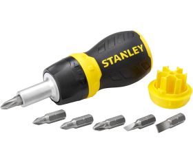 DESTORNILLADOR EXTRACORTO CARRACA C/PUNTAS STANLEY