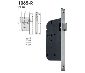 CERRADURA PASO INOX 1065R/23/60RI OCARIZ