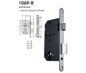 CERRADURA ENTRADA 1069R/23/50RI INOX OCARIZ
