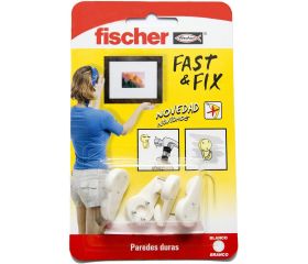 PAQ 4U COLGADOR 3 PUNTAS FAST & FIX FISCHER