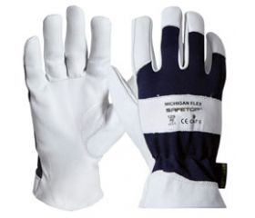 GUANTE POLIEST/PIEL FLOR CABRA T10 MICHIGAN FLEX