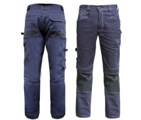 PANTALON STRETCH ALGODON OXFORD AZUL L TRIVES
