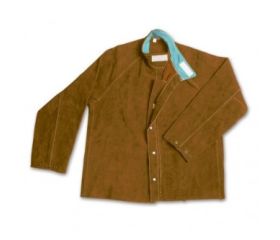CHAQUETA SOLDADOR CUERO BEST ROJO L