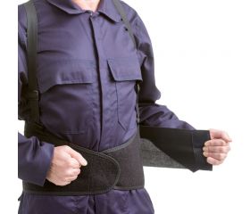 FAJA ELASTICA DOBLE C/TIRANTES VELCRO T-L