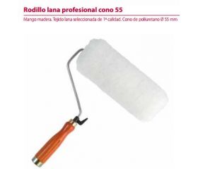 RODILLO LANA PROFESIONAL CONO 55 DE 22CM