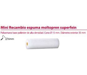 RECAMBIO RODILLO ESPUMA MOLTOPREN 15CM
