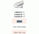 BASE MULTIPLE 3T 2P+TT C/CABLE