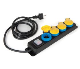BASE MULTIPLE 4T 2P+TT 2M CABLE+INT IP44 TAYG