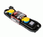 BASE MULTIPLE 6T 2P+TT 2M CABLE+INT IP44 TAYG