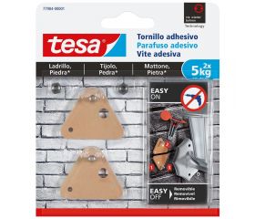 PAQ 2 TORNILLO TRIANGULO ADHESIVO HASTA 5kg TESA