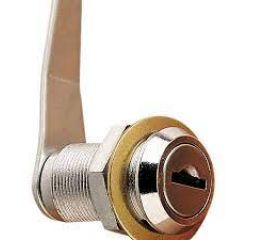 CERRADURA BUZON 28mm 16mm DIAM LATONADO