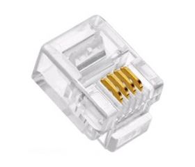 CONECTOR MODULAR 6P4C RJ11