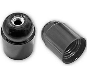 PORTALAMPARA LISO E27 NEGRO