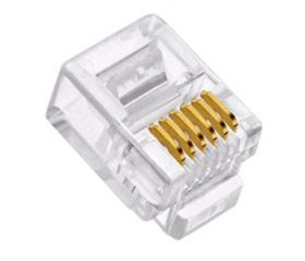CONECTOR MODULAR 6P6C RJ12