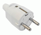 CLAVIJA TT GOMA  10/16A 4,8mm BLANCA