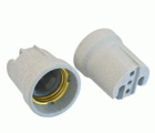 PORTALAMPARA CERAMICO E27 C/TORNILLOS