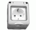 BASE ENCHUFE SCHUKO ESTANCA SUPERFICIE SERIE 34