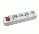 BASE MULTIPLE 4T 16A C/INTER S/CABLE BLANCA