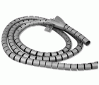 ORGANIZADOR CABLES 2,5M +CLIP 20mm GRIS