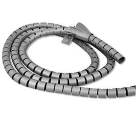ORGANIZADOR CABLES 2,5M +CLIP 20mm GRIS