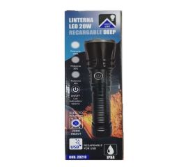 LINTERNA LED 20W RECARGABLE